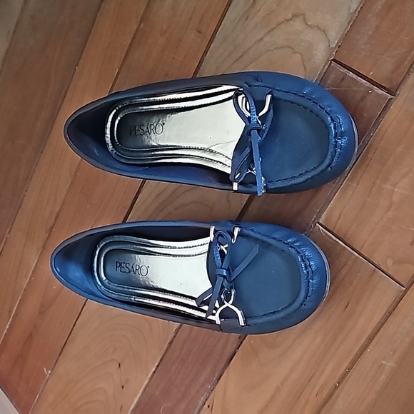 Pesaro size 8 flat loafers navy blue - Picture 3 of 6